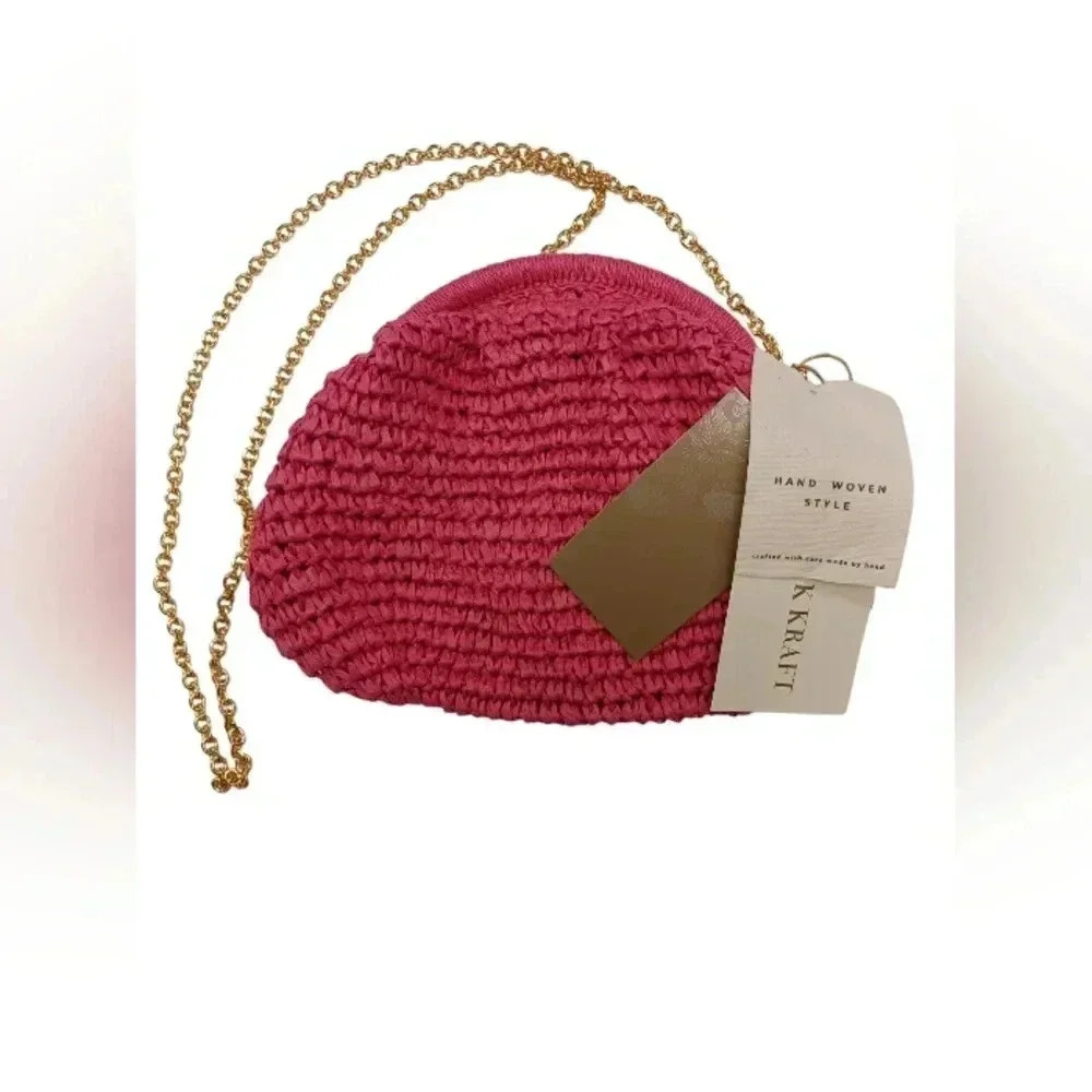 Antik  Kraft NWT Hot Pink Shoulder Bag Handmade O/S